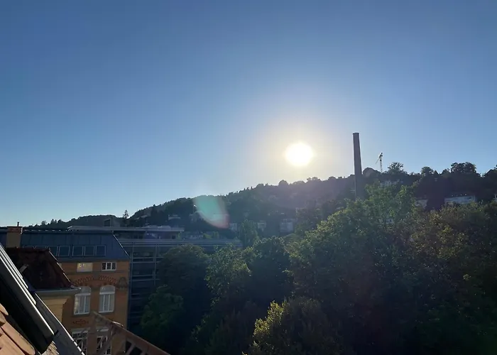 Loftcharakter Mit Schoener Aussicht Ueber Stuttgart